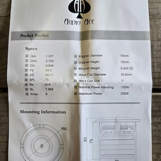 Audio Ace Pocket Rocket