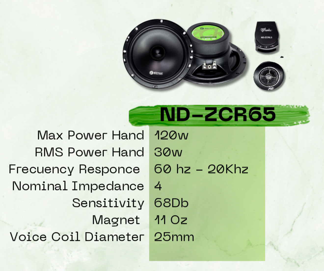COMPONENT 6.5 INCH