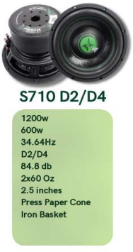 Neodynamic NEO-S710v3 D4 • 10-INCH SUB (EA)
