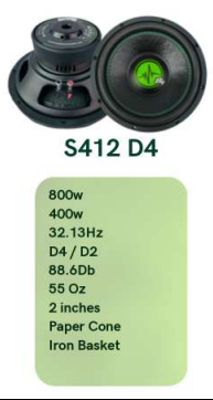 Neodynamic NEO-S412v2 D4 • 12-INCH SUB (EA)